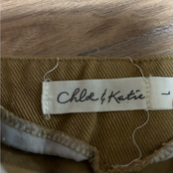 Chloe & Katie Tan Button Skirt - Size L - Picture 3 of 4